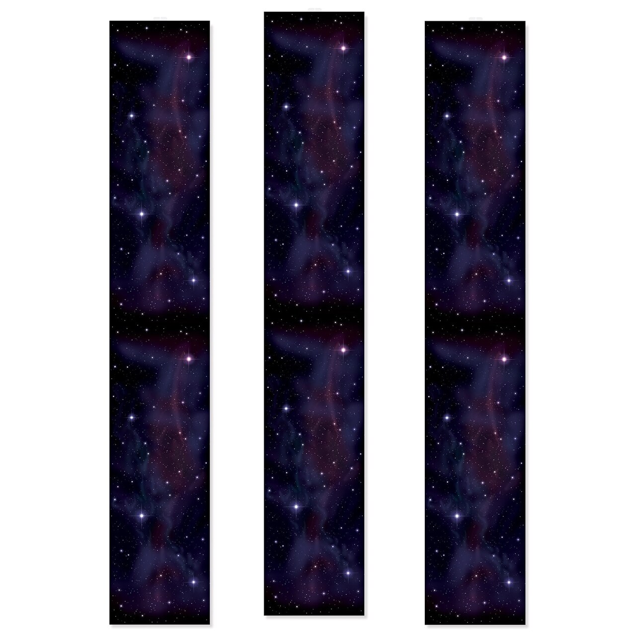 Party Central Club Pack of 12 Black and Purple Starry Night Constellation Party Panels Hanging Decorations 72